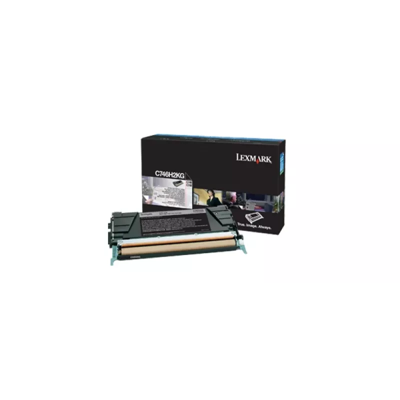 Lexmark High Yield Black Original Toner Cartridge (C746H2KG)