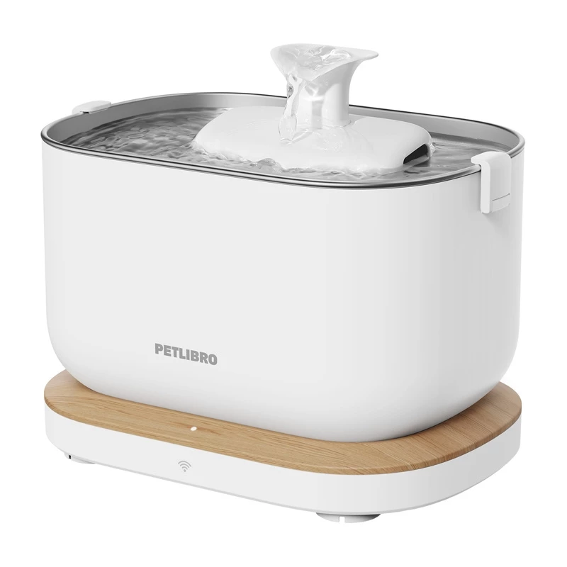 PETLIBRO Dockstream Drinker with App, 2.5L, Wi-Fi, 4-Stage Filtration, Ultra-Quiet Pump