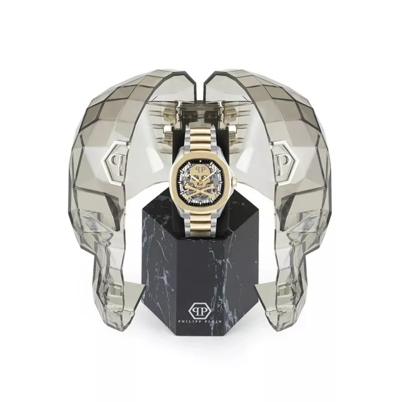 Philipp Plein The $keleton meeste automaatkell PWRAA0323 42mm must silikoon
