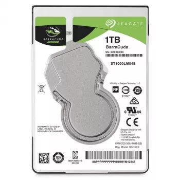 Seagate BarraCuda 1 TB sisemine kõvaketas 2.5 inch SATA III 5400 RPM 128 MB vahemälu (ST1000LM048)