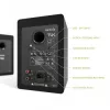 KANTO AUDIO TUKMB-FG Premium Toitega Kõlar koos Kõrvaklappide Väljundiga, USB DAC, Pühendatud Phono Eelvõimendi, Bluetooth, Matt Must (Sisaldab F & G Tüüpi Toitejuhtmeid)
