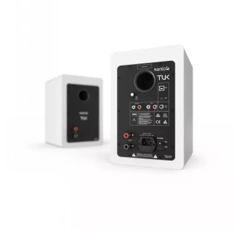 KANTO AUDIO TUKMW-FG Premium Toitega Kõlar koos Kõrvaklapi Väljundiga, USB DAC, Pühendatud Phono Eelvõimendi, Bluetooth, Matt Valge (Sisaldab Tüüp F & G Toitejuhtmeid)