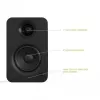 KANTO AUDIO YU-CG Toitega Riiulikõlarid Bluetoothi ja RCA-sisendiga - Must Vinüül (sisaldab C- ja G-tüüpi toitejuhtmeid)