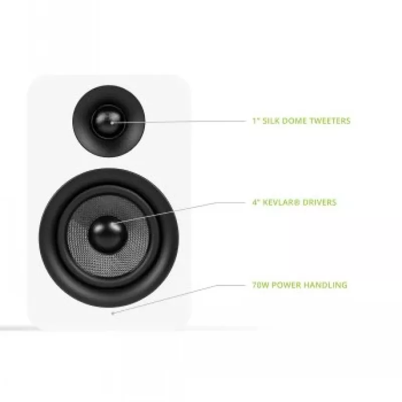 KANTO AUDIO YUP4W Passiivsed Riidlikõlarid Paar - Valge