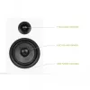 KANTO AUDIO YUP6W Passiivsed riiulikõlarid (paar) - Valge - 1 inch siidkuppeltweeter ja 5.25 inch Kevlar bassikõlar