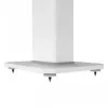 KANTO AUDIO 26 Tall Fillable Speaker Stands with Isolation Feet - White (Pair)