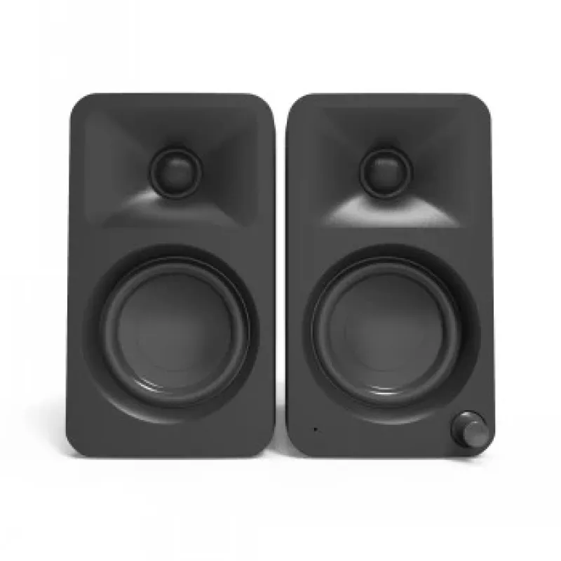 KANTO AUDIO 100W Powered Reference Desktop Speakers with Bluetooth - Black, Pair (Includes Type C Power Cord)
