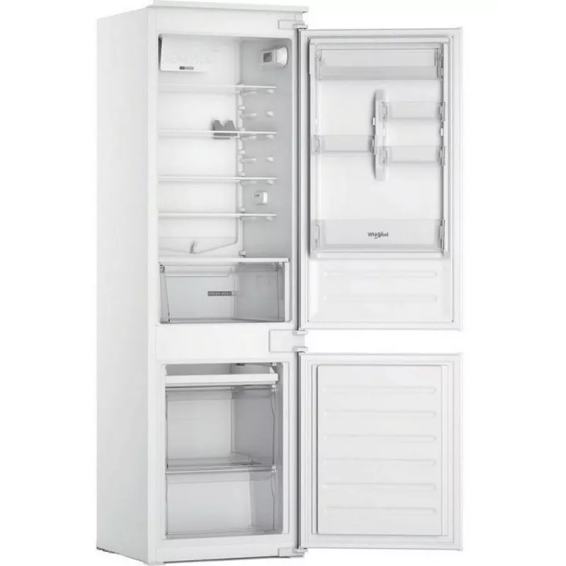 Whirlpool WHC18D011B1 Sisseehitatud Külmik-Sügavkülmik, 275 L, F Energiaklass, Low Frost, Must