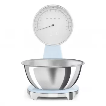 Smeg KSF01PBWW Analoog- ja digitaalköögikaal Pastelsinine
