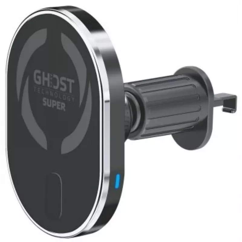 CELLY MagSafe Autoaluse koos juhtmevaba laadimisega - 15W Qi kiirlaadimine, õhutusava kinnitus, 360° pöörlemine, must