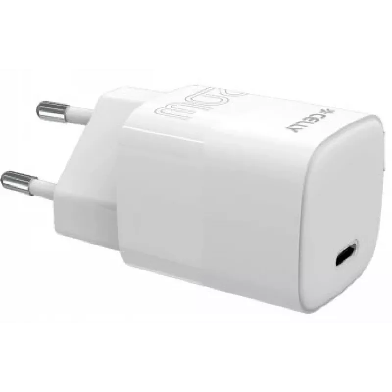 CELLY TC1USBC20WEVOWH USB-C seinadapter 20W Valge