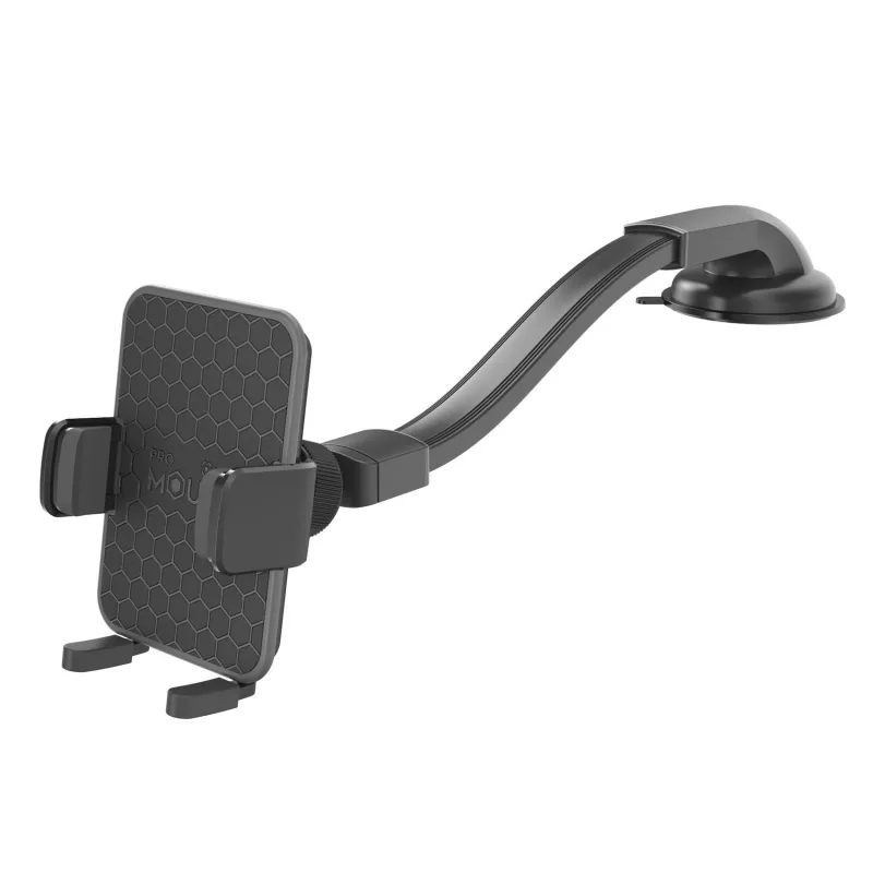 CELLY Mountflex Plus Autoaluse tuuleklaasi/paneeli hoidik, pikk varras - must