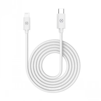 CELLY Lightning to USB-C kaabel 60W - 1,2m Valge MFi sertifitseeritud