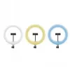 CELLY Ring Professional statiiv valgusega - 160cm, 10-tolline LED-ringvalgus, USB-toide, must