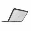 STM Dux Ultra kate Apple MacBook Pro 13-tolline / MacBook Air 13-tolline, must raam / läbipaistev tagakülg, sõjaväeklassi kukkumiskaitse