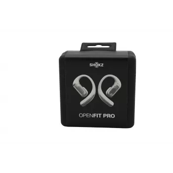 Shokz OpenFit Pro White - Avatud kõrvaklappidega tõelised juhtmevabad kõrvaklapid DirectPitch tehnoloogiaga, Bluetooth 5.3, IP54, 28h aku