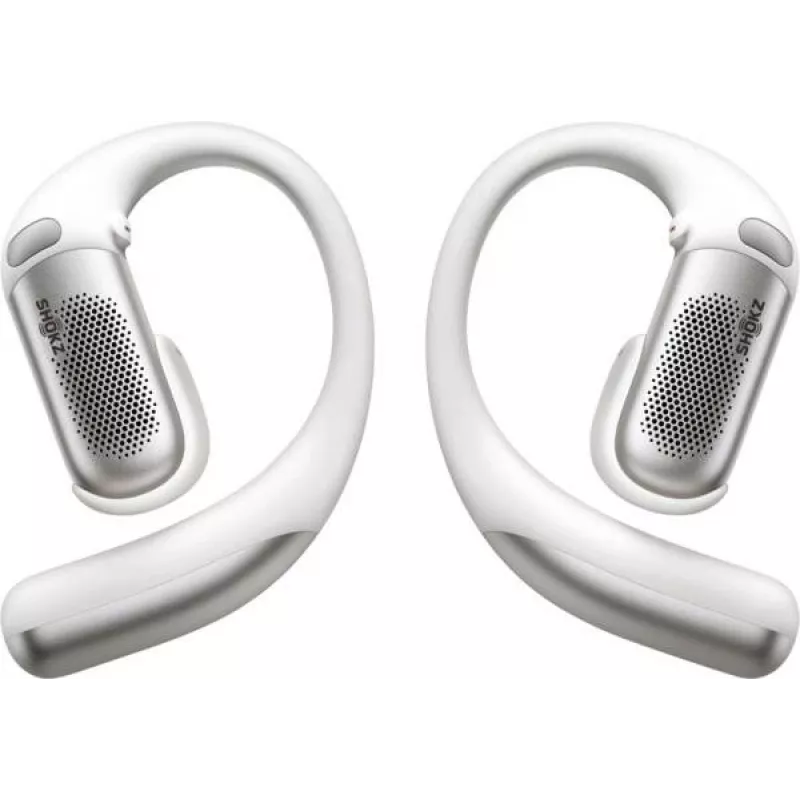 Shokz OpenFit Pro White - Avatud kõrvaklappidega tõelised juhtmevabad kõrvaklapid DirectPitch tehnoloogiaga, Bluetooth 5.3, IP54, 28h aku
