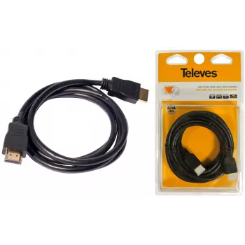 Televes HDMI 2.0 kaabel 5m 4K UHD 18 Gbps kullatud