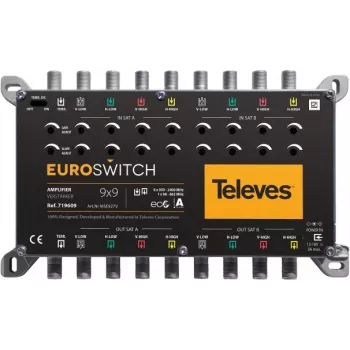 TELEVES EuroSwitch 9 sisendiga multiswitch võimendi 27/31 dB (719609)
