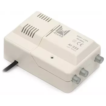Alcad AL-223 VHF-UHF lairiba võimendi 1 sisend 2 väljundit