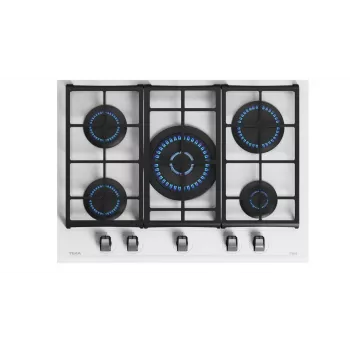 TEKA GZC 75330 XBC WH gaasipliit, 5 põletit, valge, 75 cm
