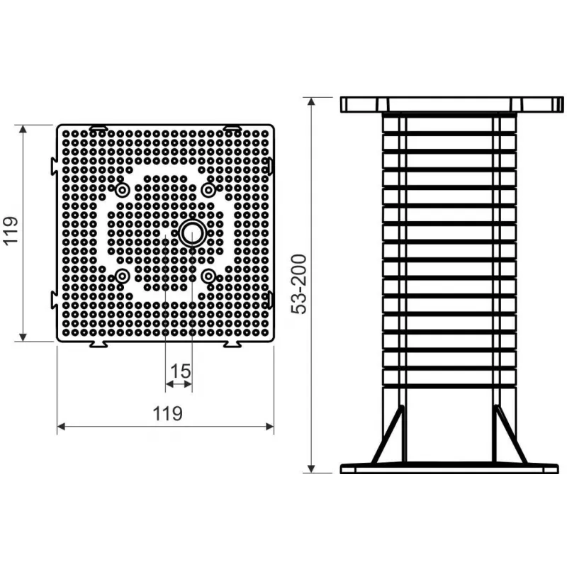 KOPOS MDZ_KB Kinnitusplaat soojustussüsteemidele