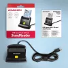 AXAGON CRE-SM4NC USB-C Smart Card Stand Reader - Must