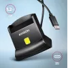 AXAGON CRE-SM4NC USB-C Smart Card Stand Reader - Must