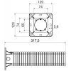 KOPOS KEZ-300_KB Pindpaigaldatav ühenduskarp soojustussüsteemidele (ETICS/EIFS) - Oranž, 300 mm isolatsioonipaksus