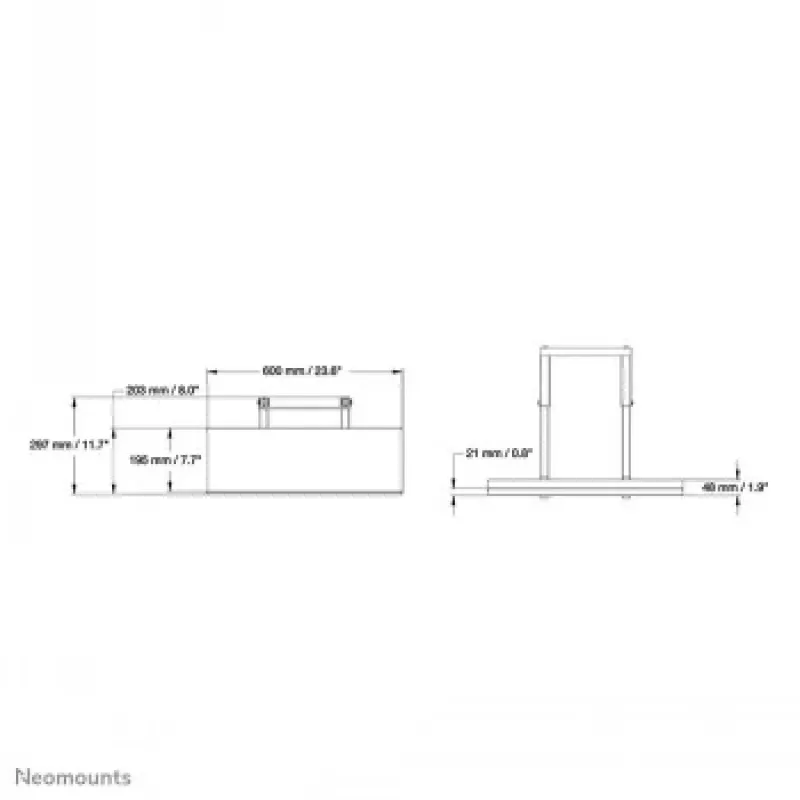 NewStar klaviatuuririiul PLASMA-M2500/W2500 seeria jaoks - must