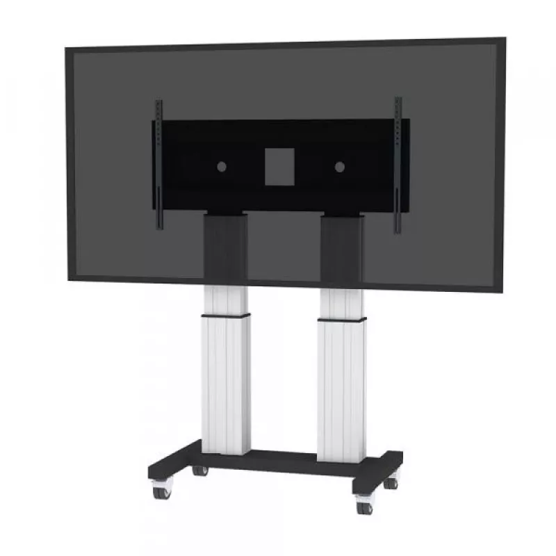 NEOMOUNTS NEWSTAR Motoriseeritud mobiilne põrandaalus 70-120 inch ekraanidele, VESA 300x200 kuni 1200x600, hõbedane