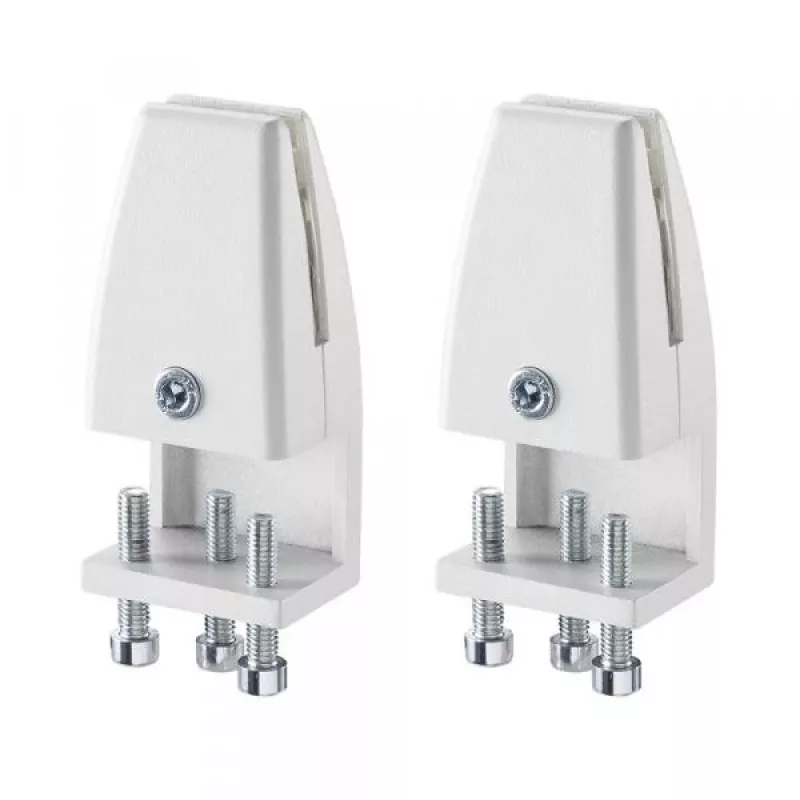 Neomounts lauaklamber NS-GLSPROTECT seeriale - 8-25 mm laua paksus - 2 tk komplekt, valge
