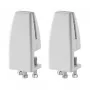 Neomounts lauaklamber NS-GLSPROTECT seeriale - 8-25 mm laua paksus - 2 tk komplekt, valge