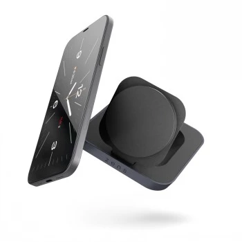 ZENS Magnetic Nightstand Charger - 20W juhtmevaba laadimisalus iPhone'ile ja AirPodsidele (must)