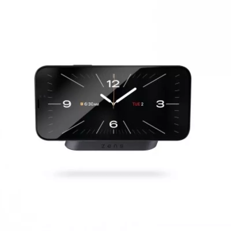 ZENS Magnetic Nightstand Charger - 20W juhtmevaba laadimisalus iPhone'ile ja AirPodsidele (must)