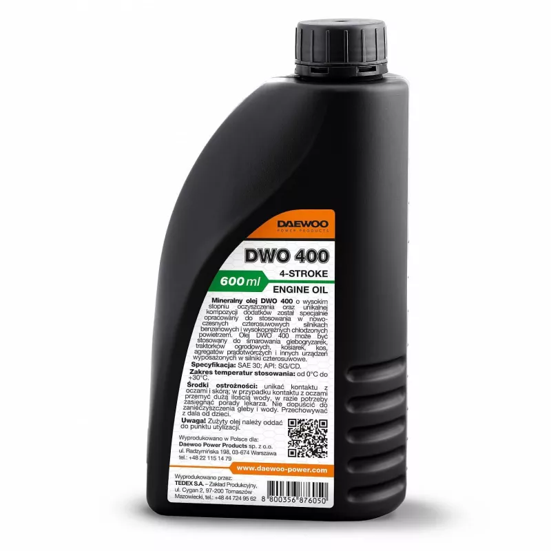 DAEWOO POWER PRODUCTS Generator Oil SAE 10W-30 DWO 400 API SG/CD 1L