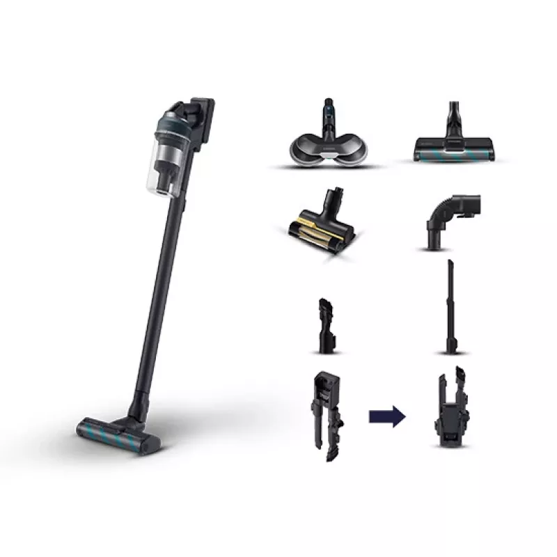 Samsung Jet 85 Premium VS20C852FTB Püstitolmuimeja, 210 AW, 60 minutit tööaega, titaanhall