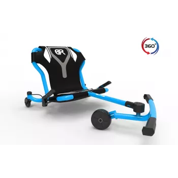 EzyRoller Spinner Pro X Jalgadega Veetav Go Kart 360° Pöördega, Sinine, 10+ Aastat