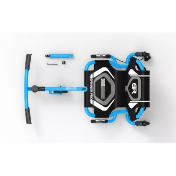 EzyRoller Spinner Pro X Jalgadega Veetav Go Kart 360° Pöördega, Sinine, 10+ Aastat