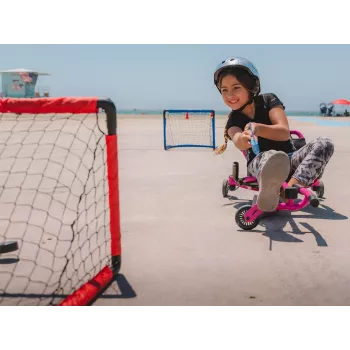 EzyRoller EZ-HOCKEY Hokikomplekt 4 mängijale (väravad, kepid, litrid)