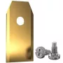 EXTRA DIGITAL Robotic Lawnmower Blades, 35x18x0.75 mm, Titanium Coated, 30 pcs