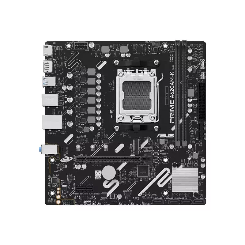 ASUS PRIME A620AM-K AMD AM5 A620 DDR5 Micro-ATX emaplaat