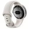 Google Pixel Watch Polished Silver Stainless Steel 41mm Chalk Active Band