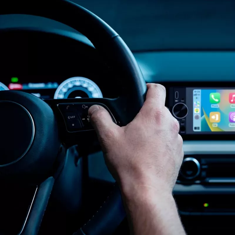 KRUGER & MATZ KM2016 1DIN Auto raadio Apple CarPlay ja Android Auto, 7-tolline LCD puuteekraan, Bluetooth 5.0, FM/AM tuuner, 4x45W
