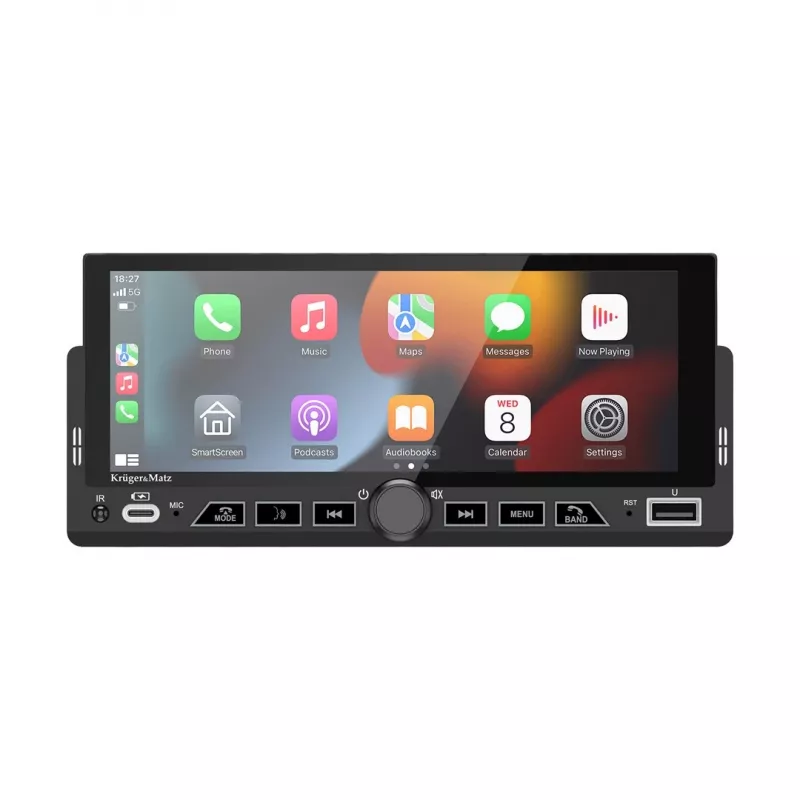 KRUGER & MATZ KM2017 1DIN autoraadio Apple CarPlay ja Android Autoga