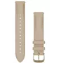 Garmin Quick Release Leather Strap 18mm Light Sand with Cream Gold Buckle 010-12932-60