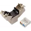 SOLARIX Cat.6 STP RJ45 Keystone Moodul Tööriistavaba IDC Must