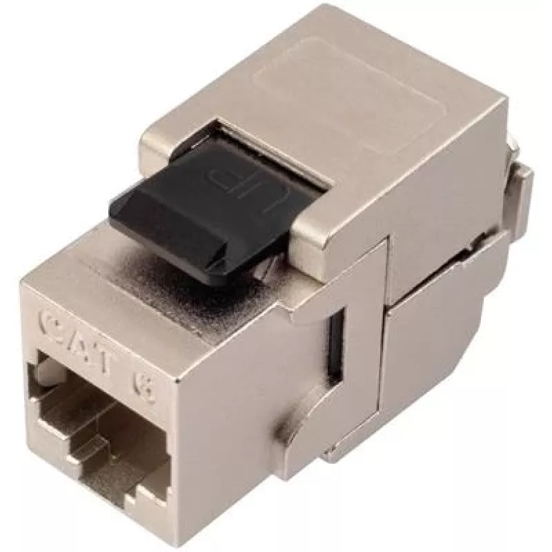 SOLARIX Cat.6 STP RJ45 Keystone Moodul Tööriistavaba IDC Must