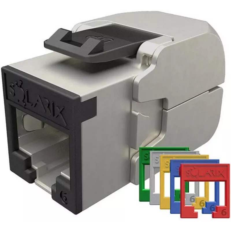 SOLARIX Cat.6 STP RJ45 Toolless Keystone Module - Metallic