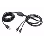 TRUST GXT 222 DUO Charge & Play kaabel 2m must, USB-A – Micro-USB, Xbox One kontrolleritele